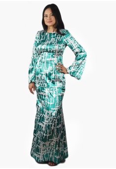 Buy Baju Kurung Emerald Green Online Zalora Malaysia Brunei