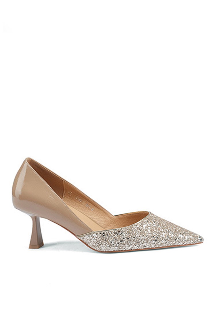 VANSA Fashion Color Matching Pointed High Heels VSW-H09230873
