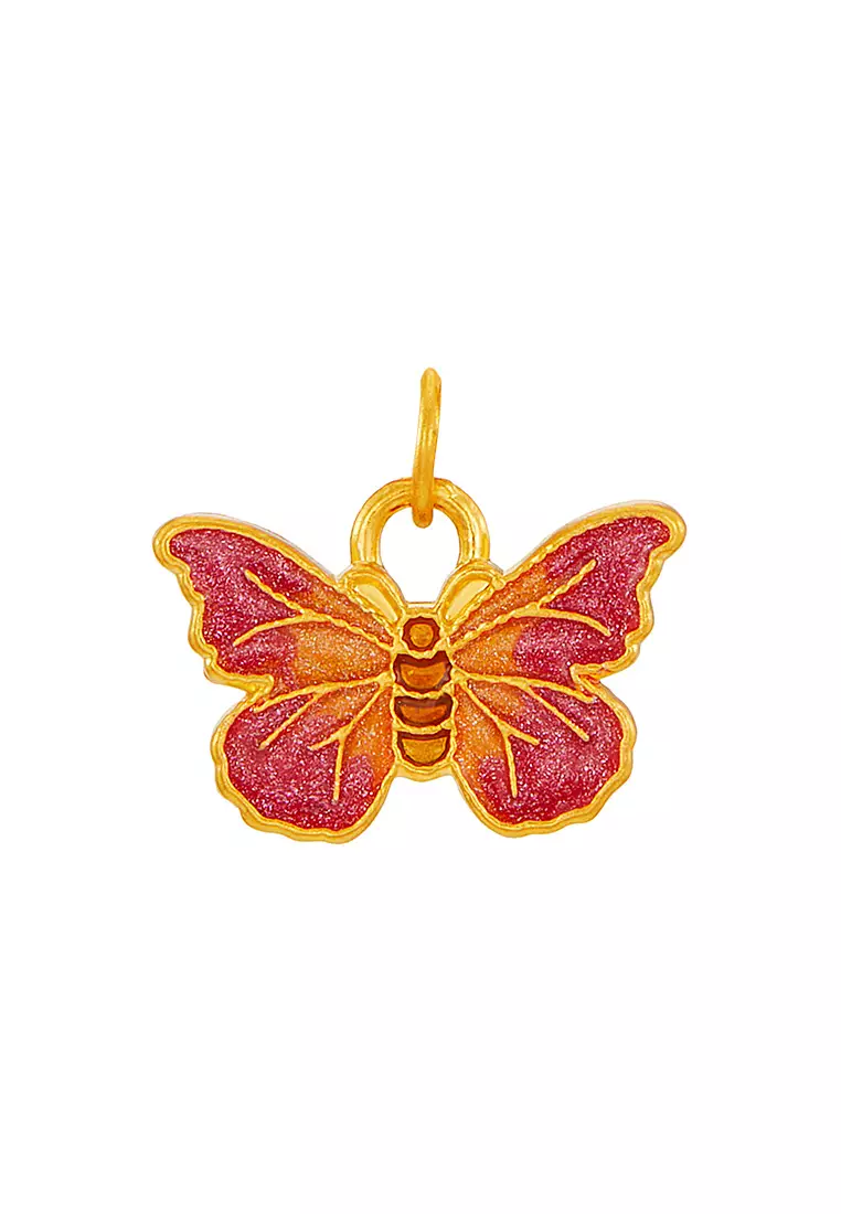 HABIB 999/24K Yellow Gold Pendant (Butterfly) 9GP01220525