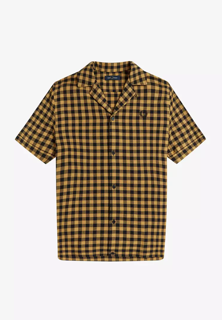Fred perry short sleeve check shirt store