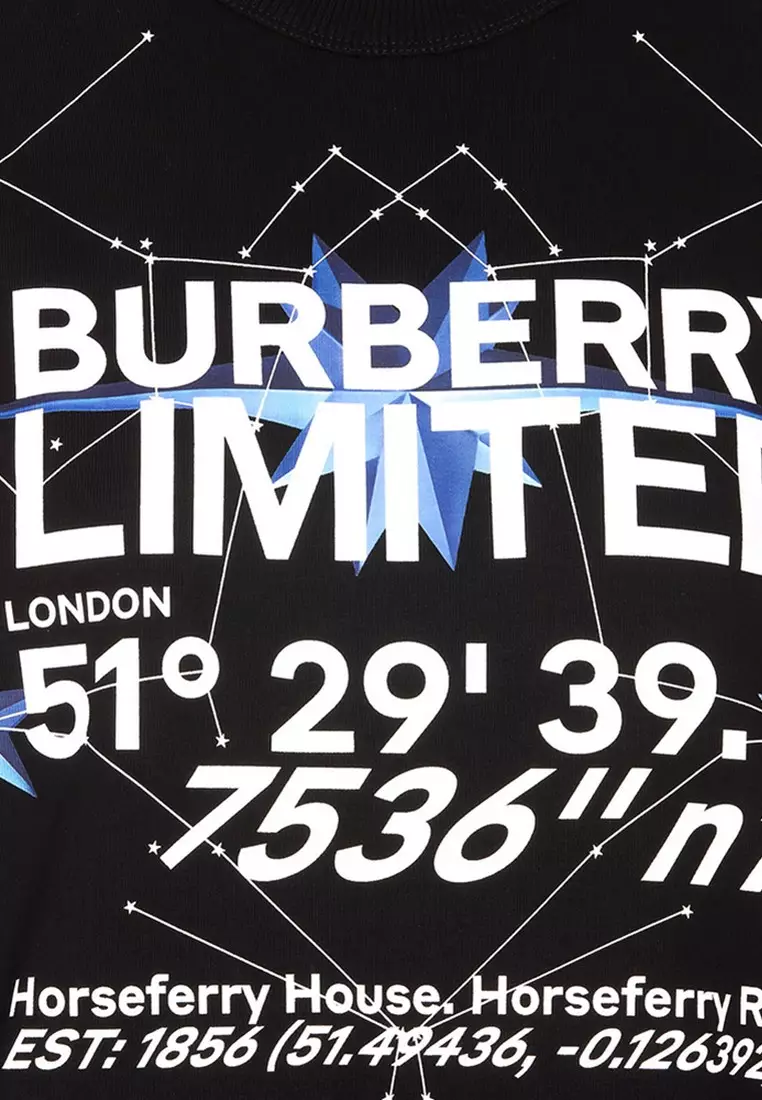 Constellations Print Cotton 衛衣(黑色)