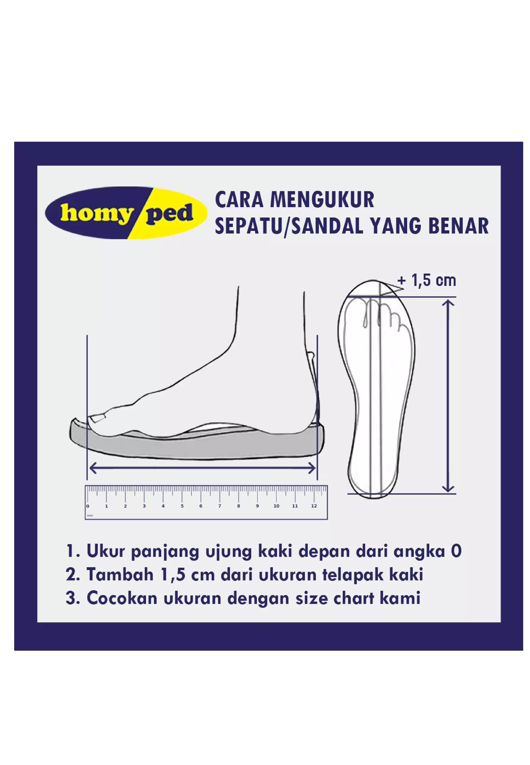 Homyped Almaz 01 Sandal Jepit Terapi Pria
