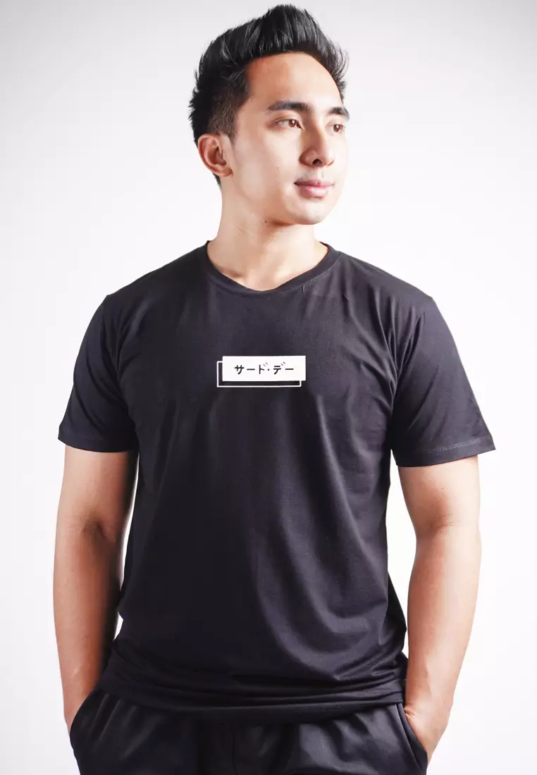 MTL69 Kaos Tshirt Pria Instacool Hatakana Box White Dateng Hitam