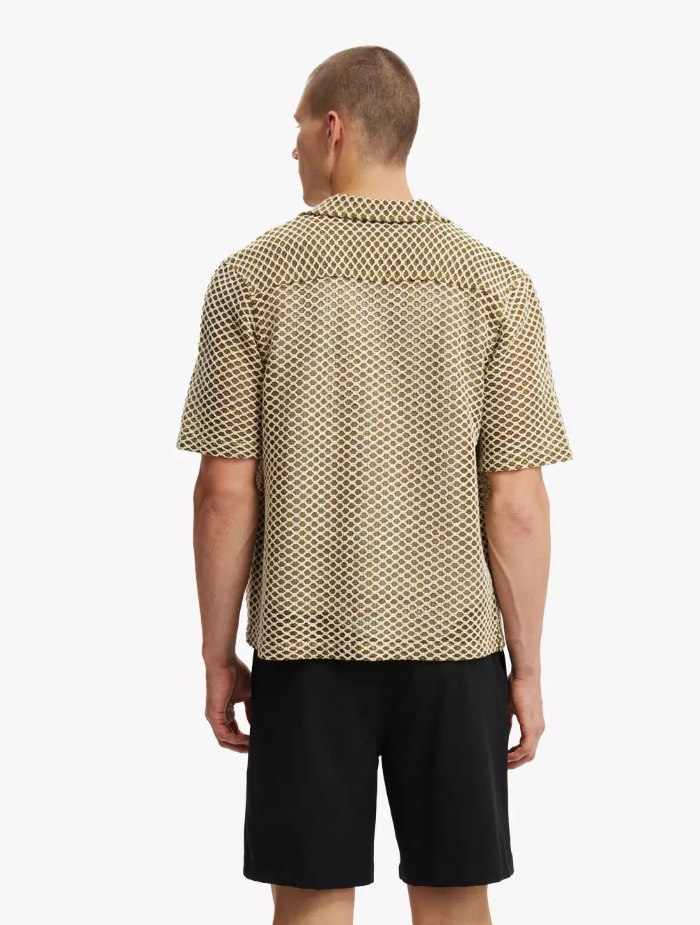 Cotton On -  Pakaian Pria  - Pleated Short - Black Suiting