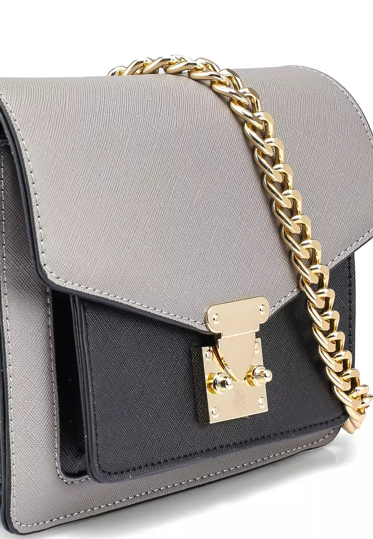 Women's Shoulder Bag / Sling Bag / Crossbody Bag (Tas Bahu / Tas Selempang Wanita) - Abu-Abu