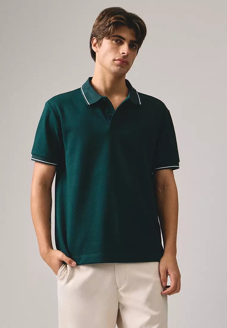 Premium Regular Fit Polo Shirt With Contrast Tipping