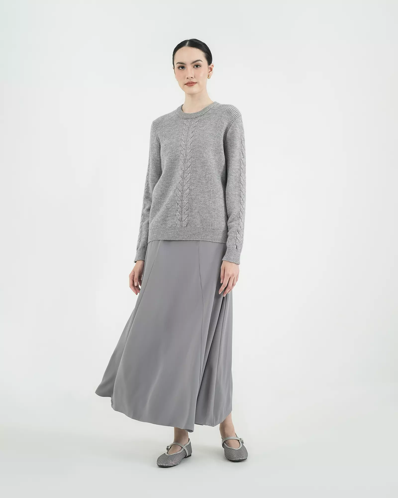 Geulis.id SANIELA KNIT - Grey