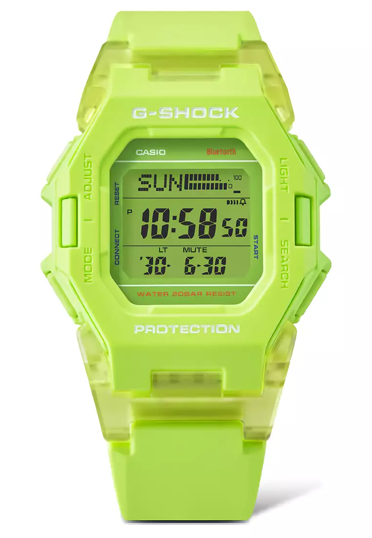 Casio G-Shock GD-B500S-3D Lime Green Resin Band - Jam Tangan Digital Pria