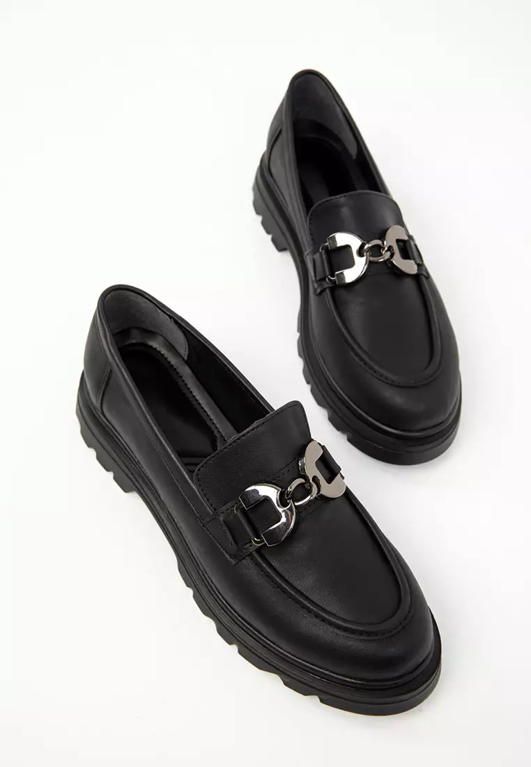 Black Women's Loafer Shoes 20208