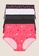 MARKS & SPENCER pink M&S 5 pack Heart Print No VPL Microfibre High Rise Full Briefs 6BBE3USD9E023EGS_1