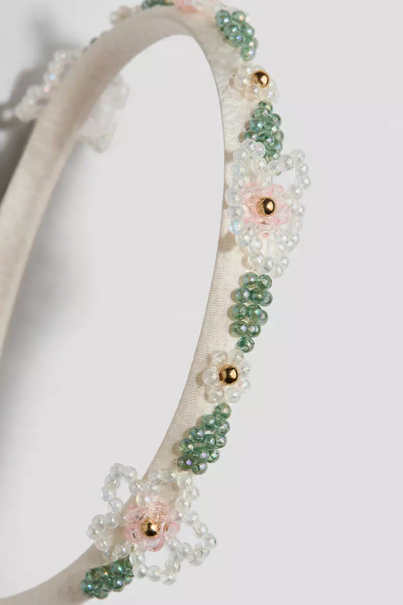 Bead-embellished Alice band
