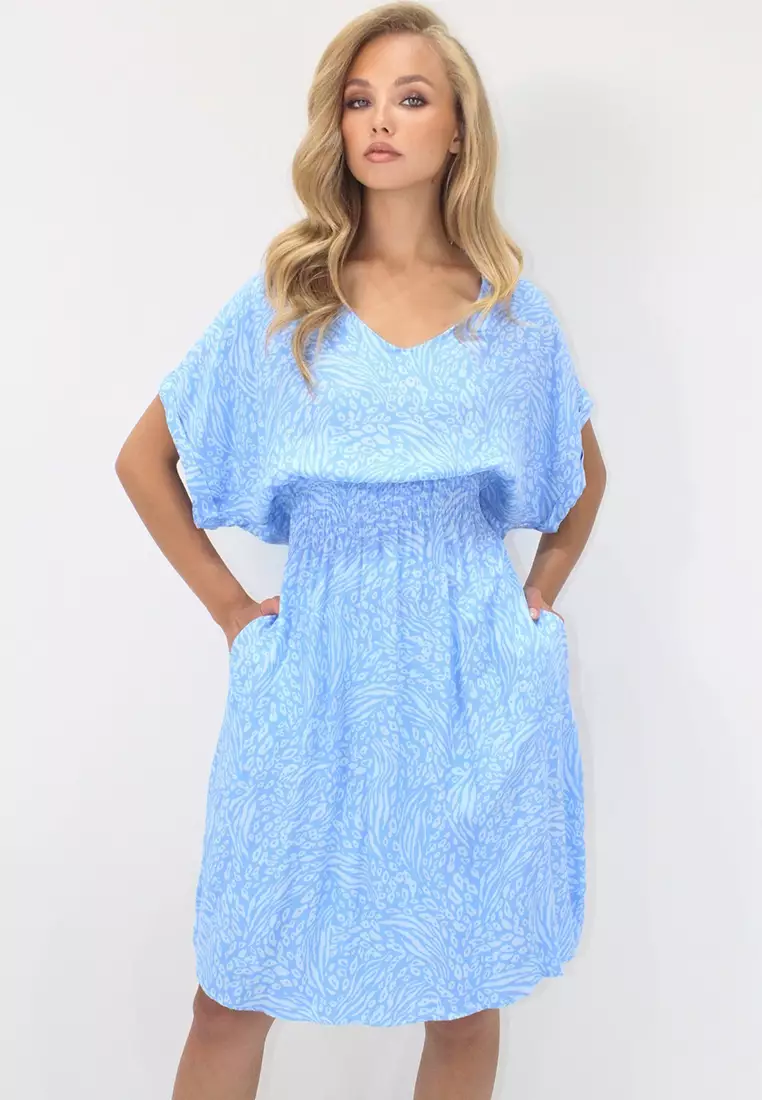 Viscose V-Neck Dress