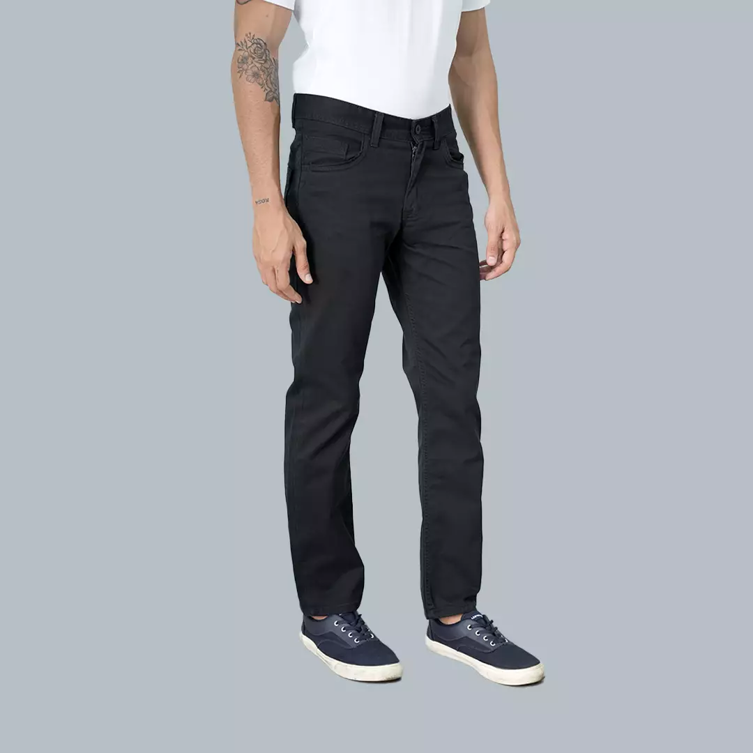 LGS - Celana Panjang Chinos - Double Pocket - Hitam - Regular Fit - CCT.787.054.003.C
