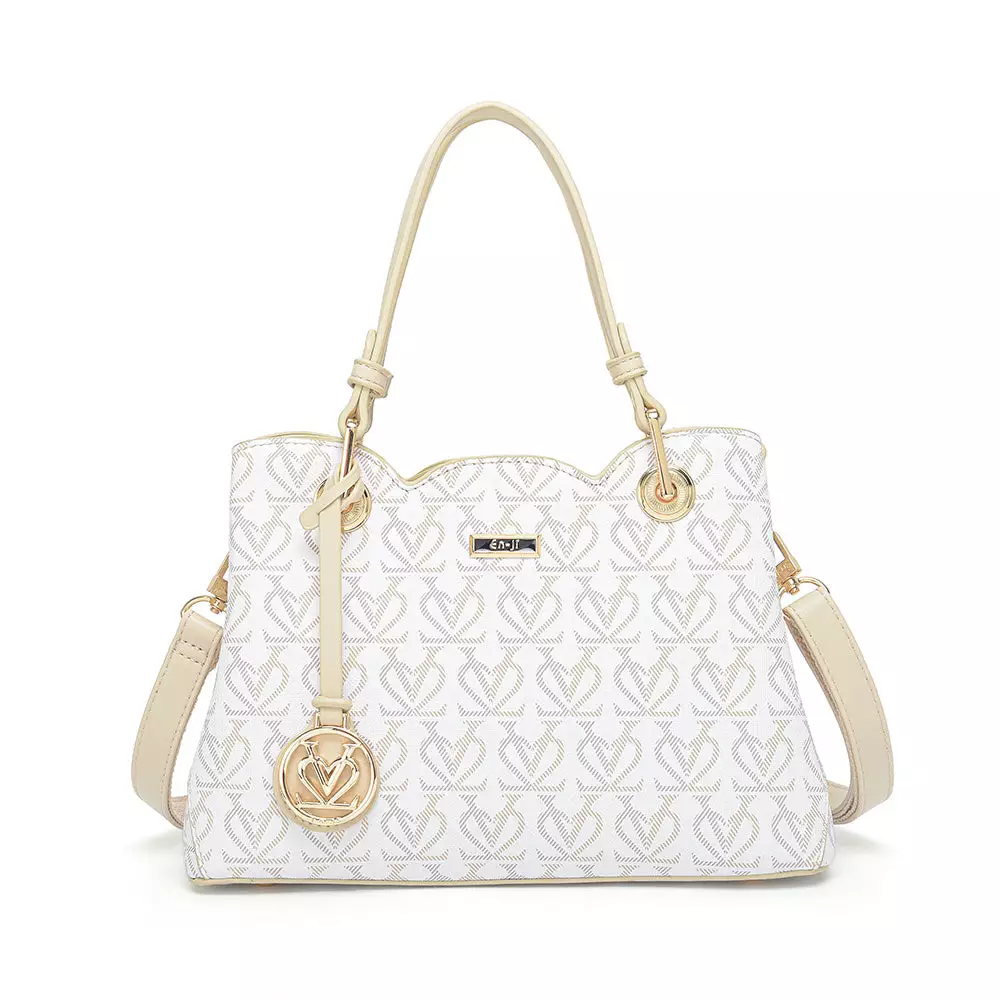 En-ji Jihe Handbag - Cream