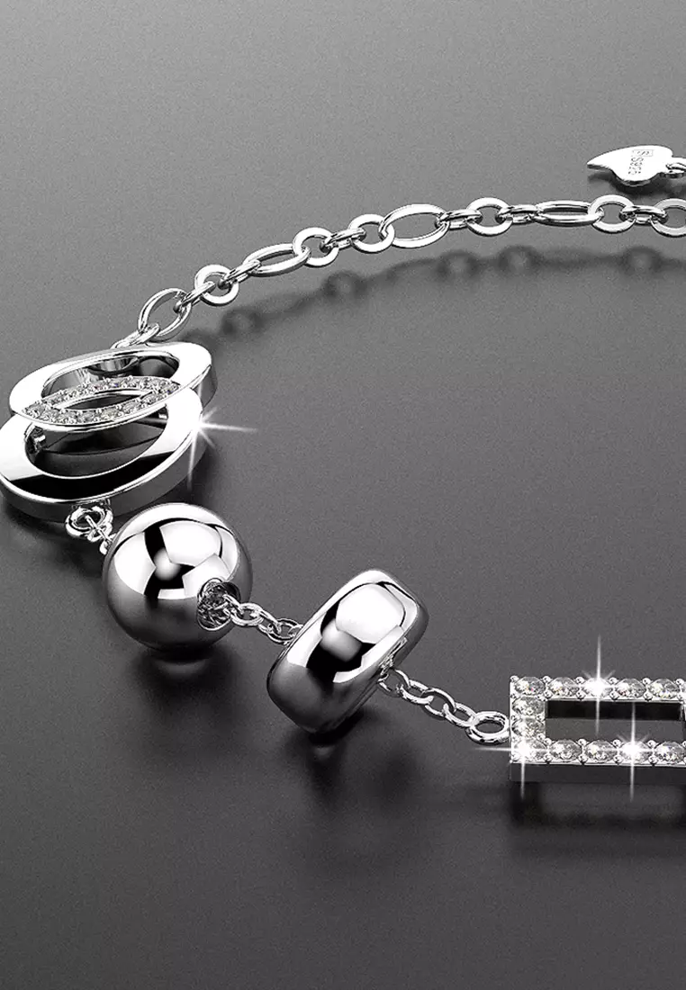 925 SIGNATURE Designer Link Bracelet-Silver