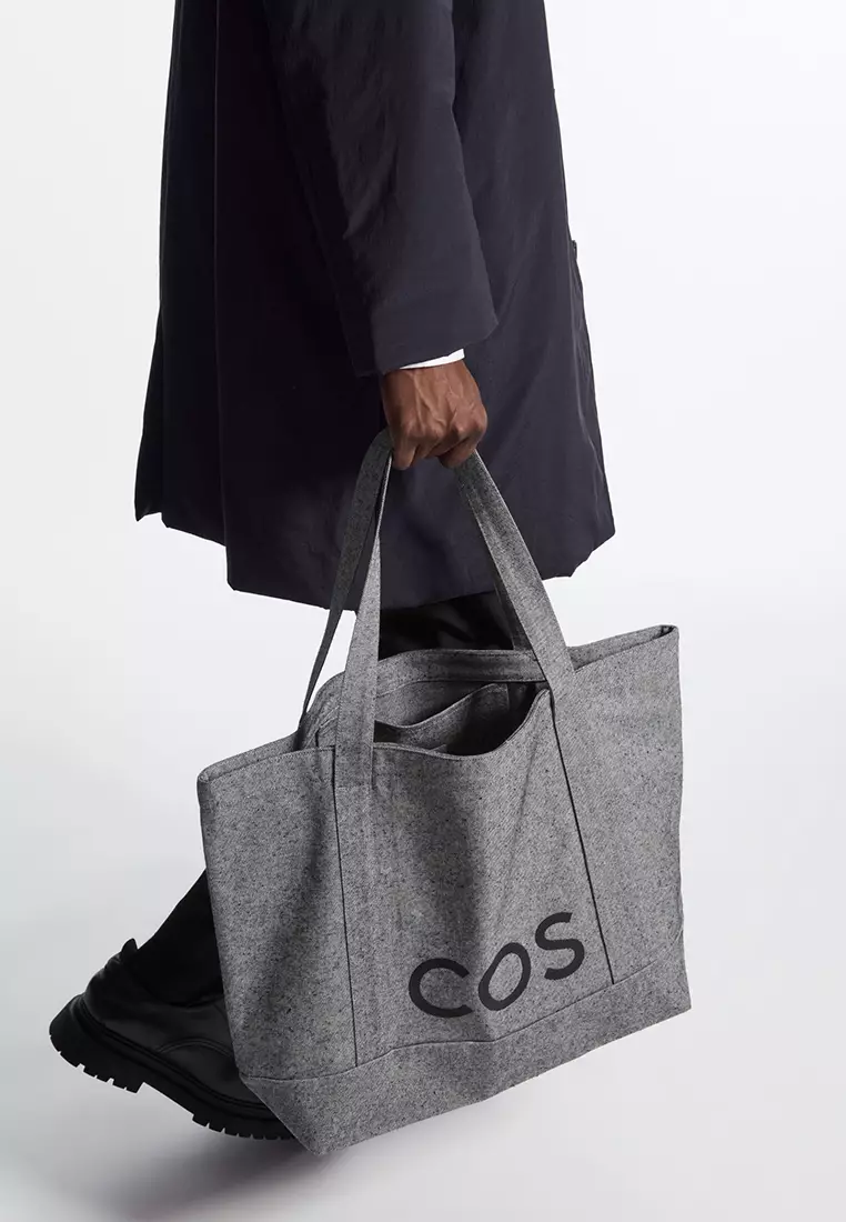 COS COS Utility Tote Bag Canvas ZALORA