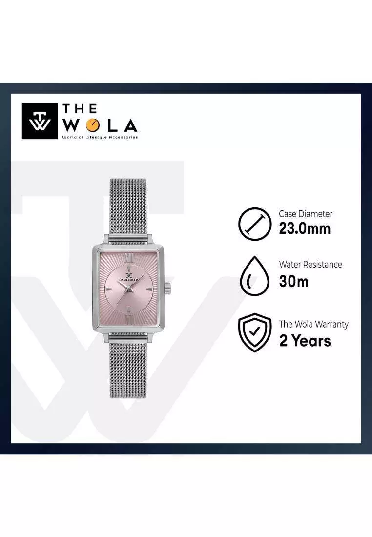 Premium Women's Analog Watch Silver Mesh Band DK.1.14054-3