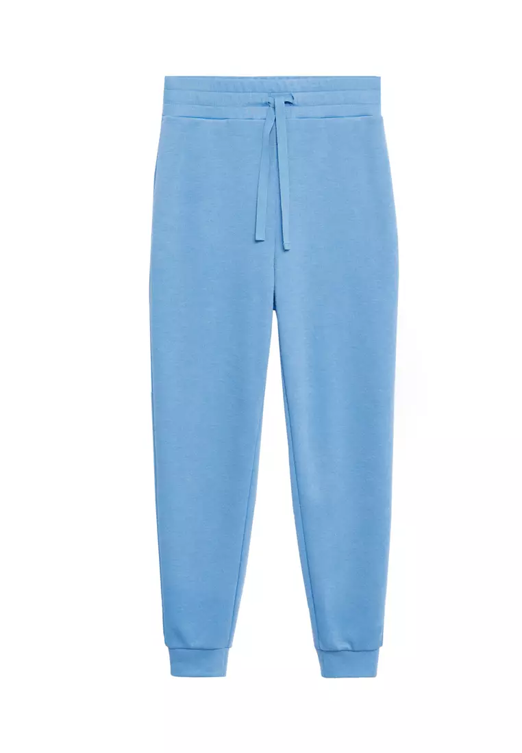 Knit Jogger-Style Trousers
