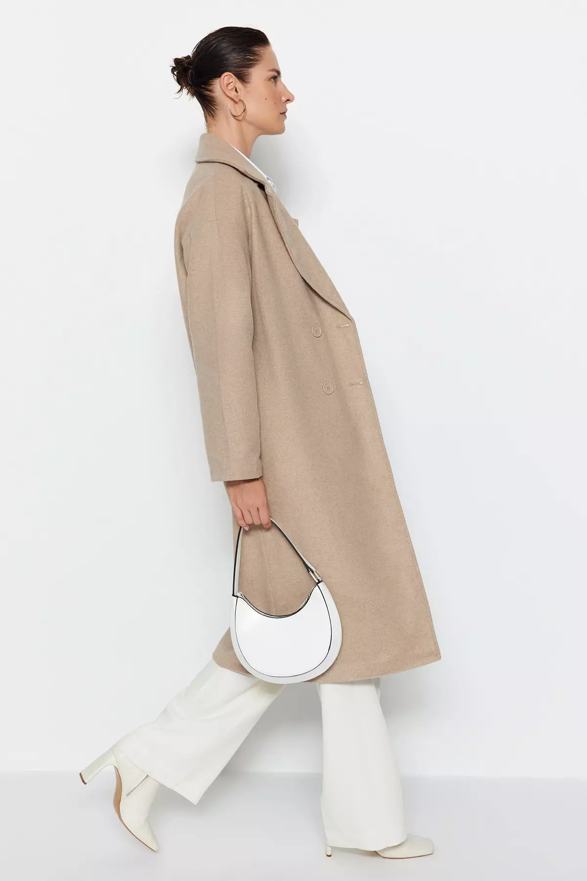 Button Closure Cachet Overcoat