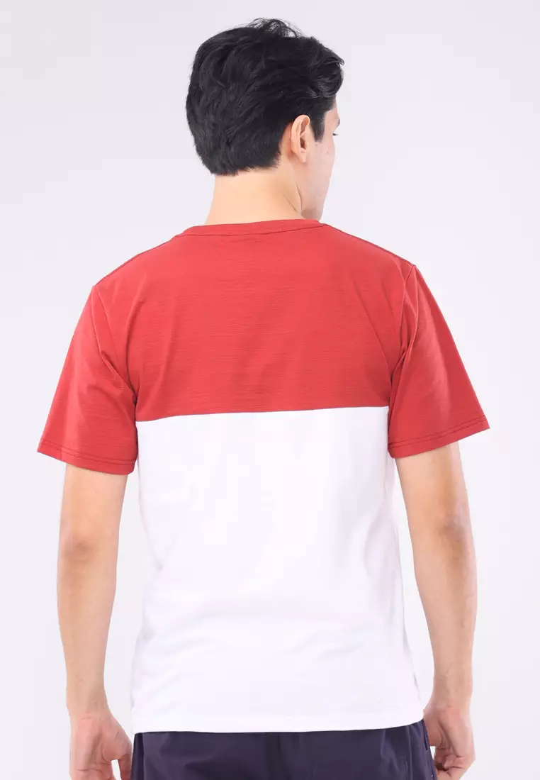 Round Neck Streaky Short Sleeves