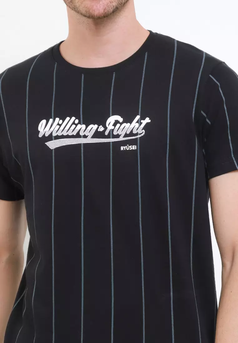 Ryusei Tshirt Willing Fight Black