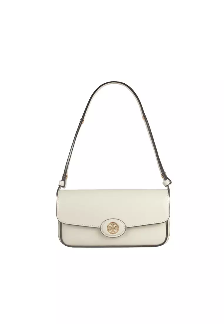 Robinson Spazzolato Rectangle Shoulder Bag in White 161831