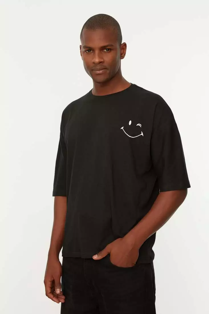 Trendyol Collection T-Shirt - Black - Oversize