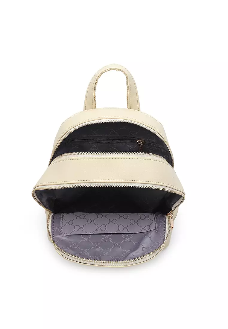 Women's Monogram Backpack (Tas Ransel Wanita & Tas Punggung Wanita) - Putih