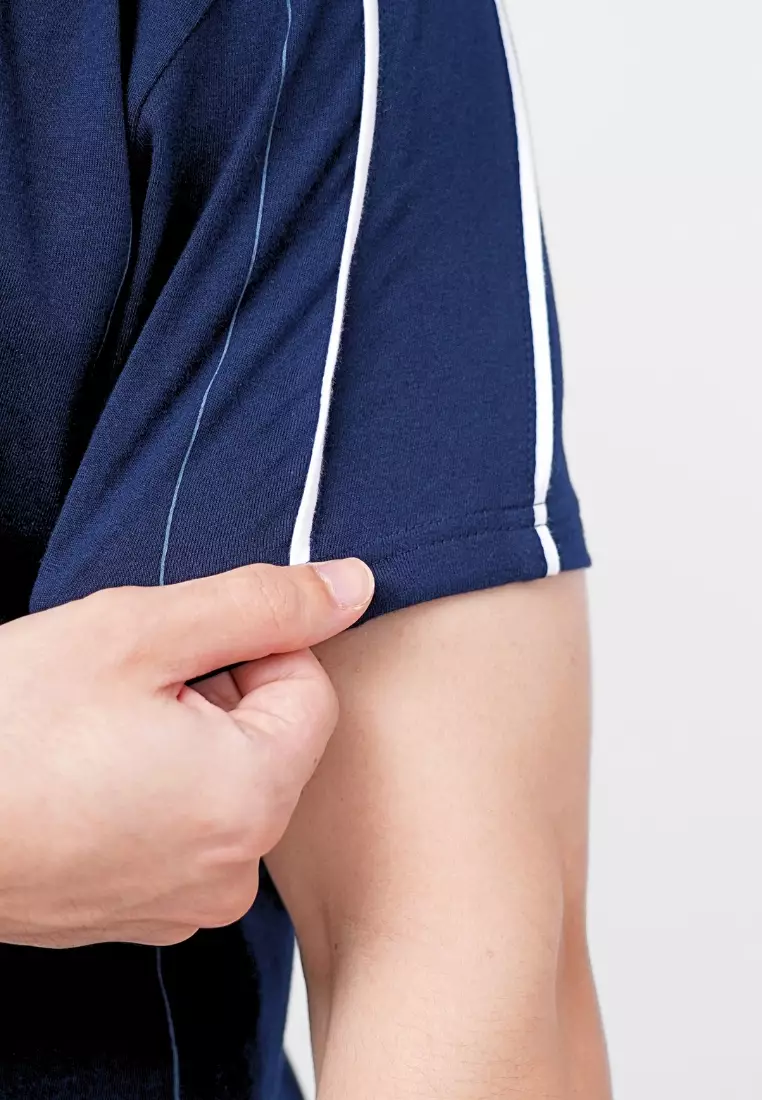 Ryusei Polo Pria Courage Navy