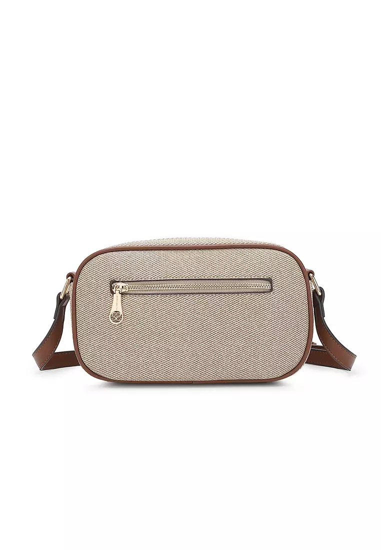 Women's Sling Bag / Crossbody Bag / Shoulder Bag (Tas Selempang Wanita / Tas Bahu Wanita) - Krem