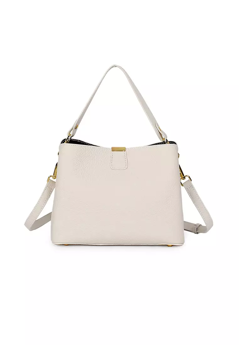 Women's Classic Cowhide Leather Crossbody Bags Tote Bags