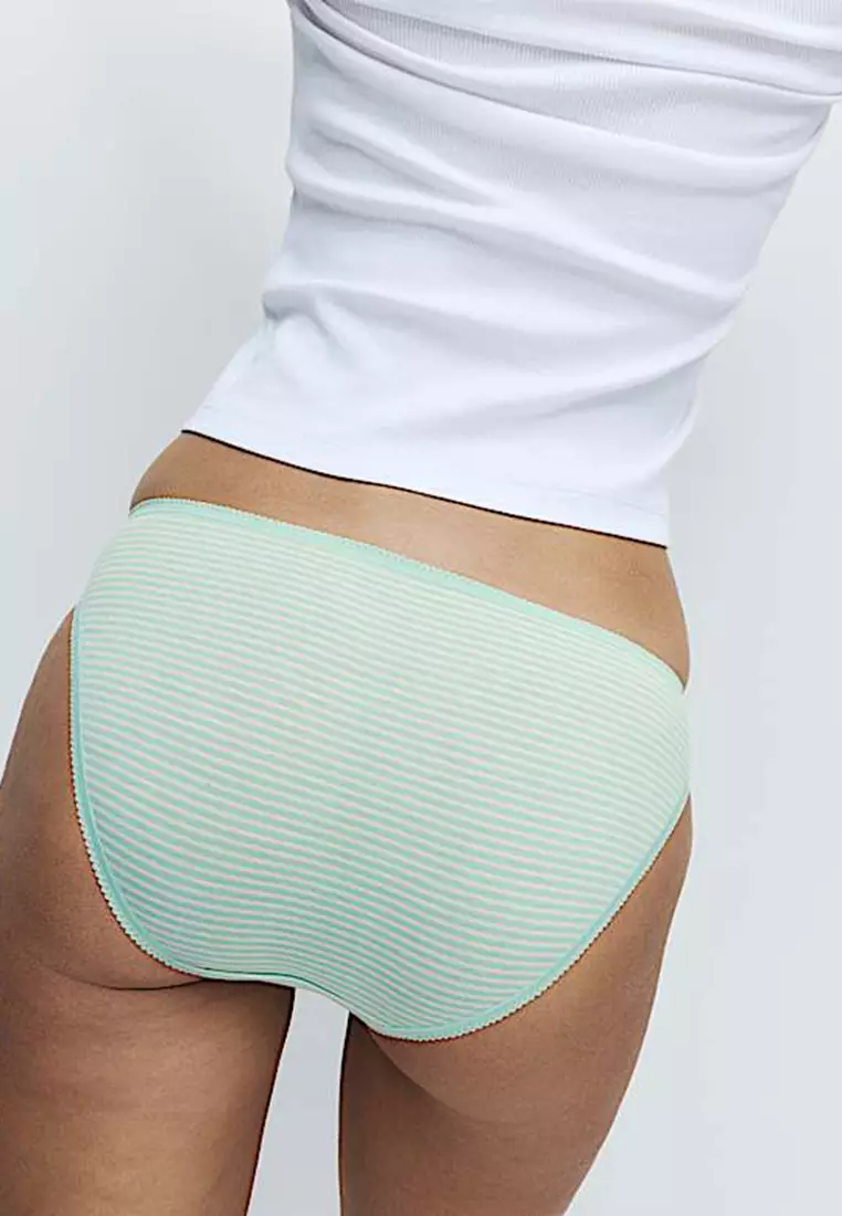 5pk Cotton Lycra Bikini Knickers