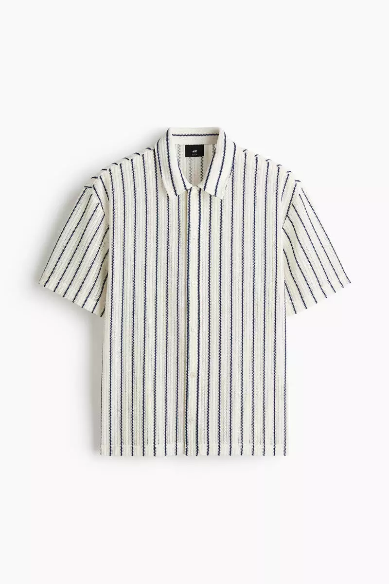 Regular Fit Textured-knit shirt