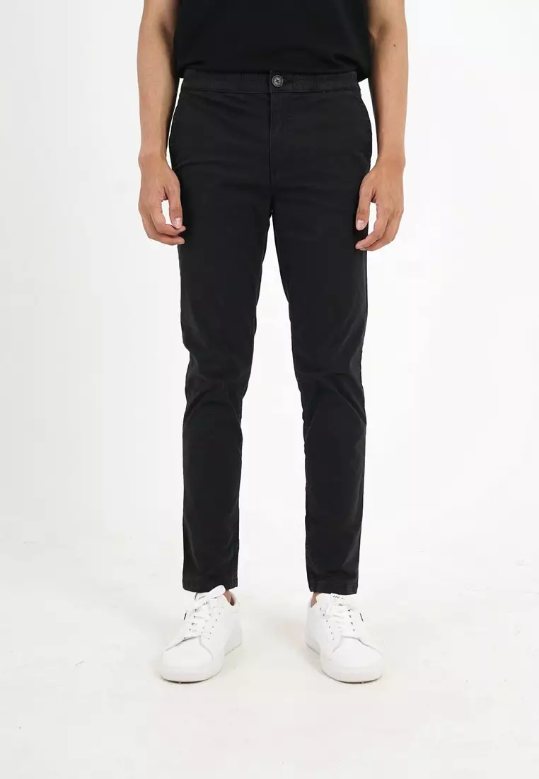 3Second Men's Long Pants Slim Fit Twill OL-C061124
