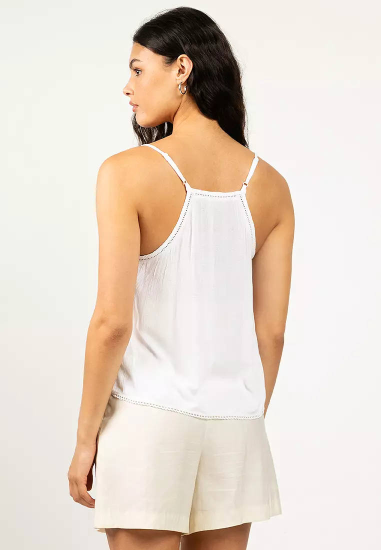 Vintage Ladder Trim Cami Top