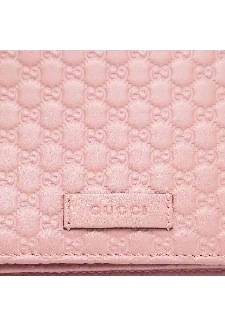 Pre-Loved Gucci Microguccissima Wallet On Strap