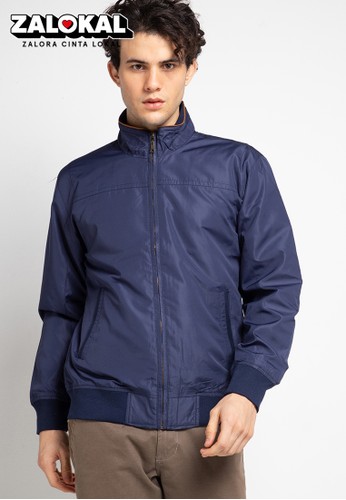 88 Model Jaket Parasut Navy HD