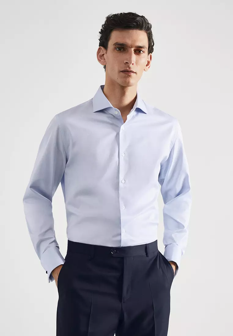 Buy MANGO Man Slim-Fit Suit Shirt 2023 Online | ZALORA Philippines