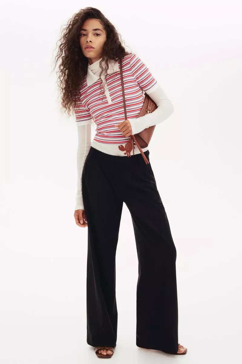 Wide tailored trousers