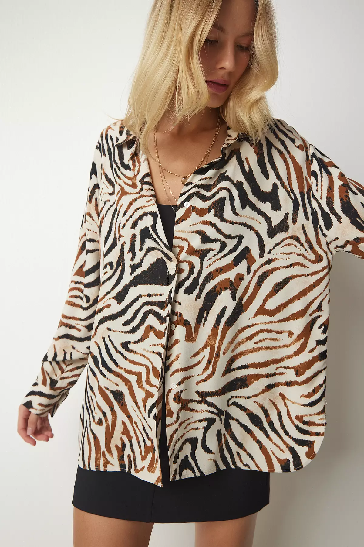 Oversized hotsell viscose shirt