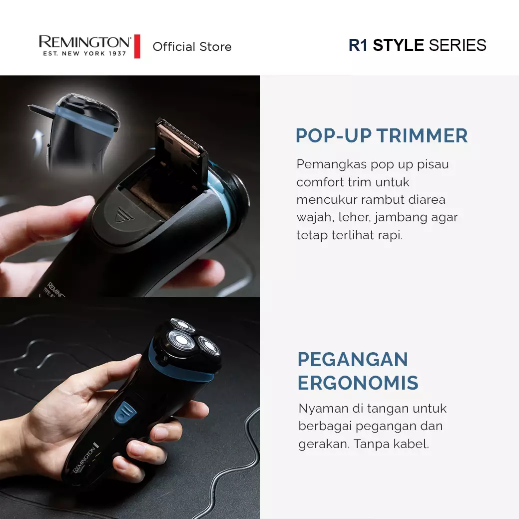 Remington R1 Style Series Rotary Shaver R1000