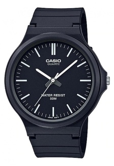 Jual Casio Casio Analog Jam Tangan Pria Strap Karet Hitam Mw 240 7e Original Original Zalora Indonesia
