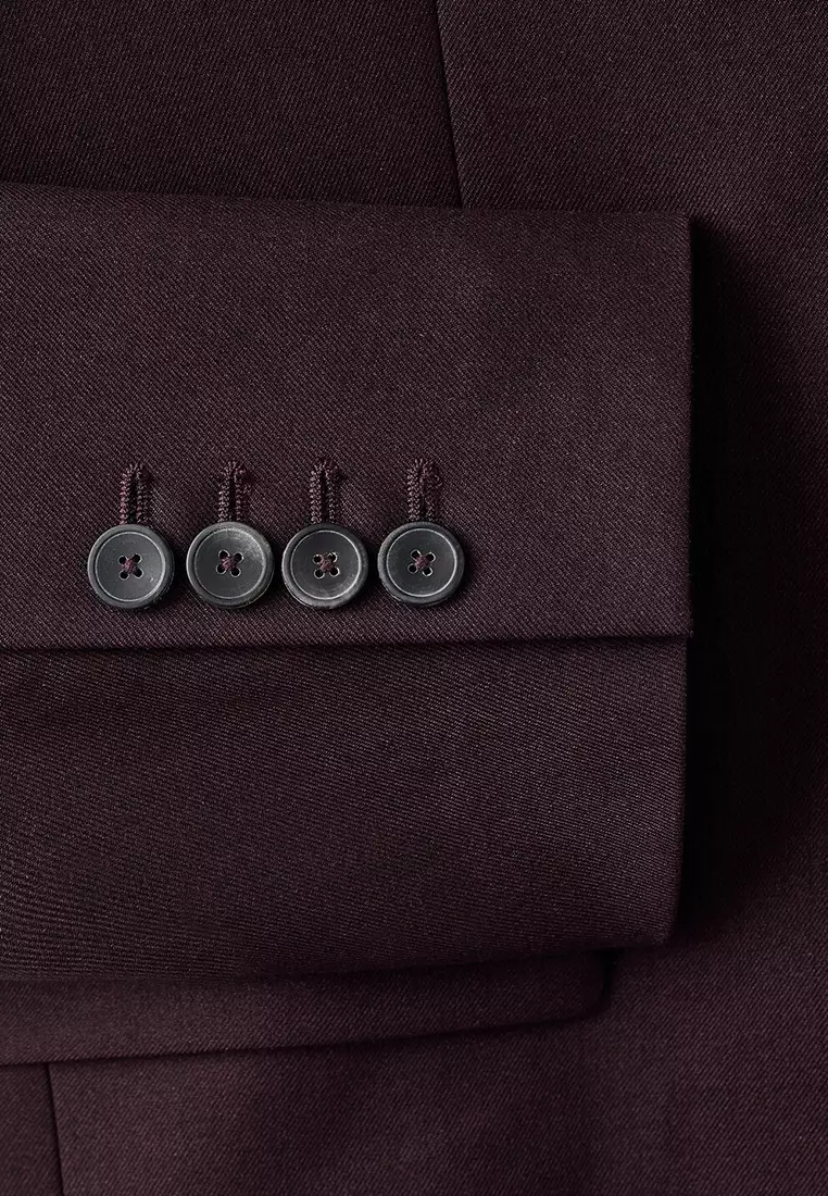 Straight Suit Jacket With Lapel Pockets