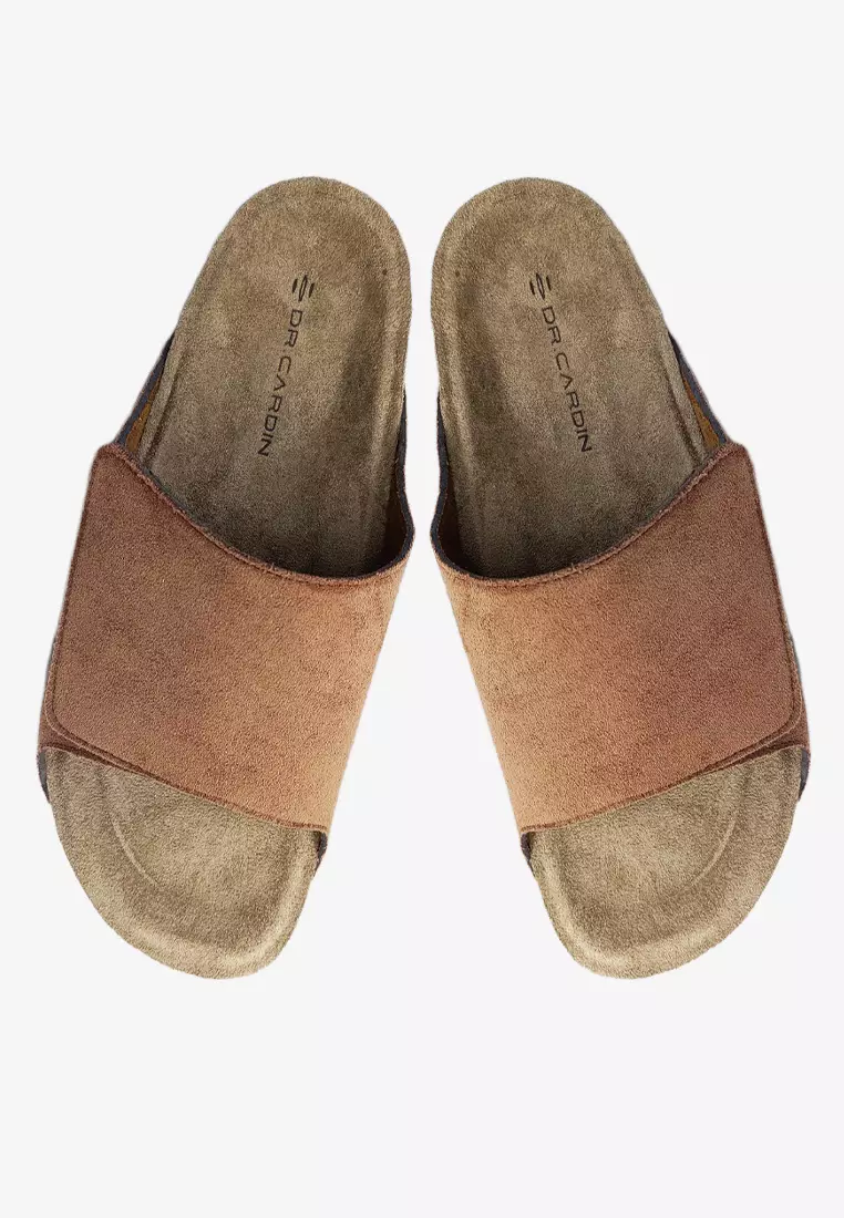 Dr. Cardin Men Cove Core Suede Comfort Sandals with Adjustable Strap D-SLB-8212