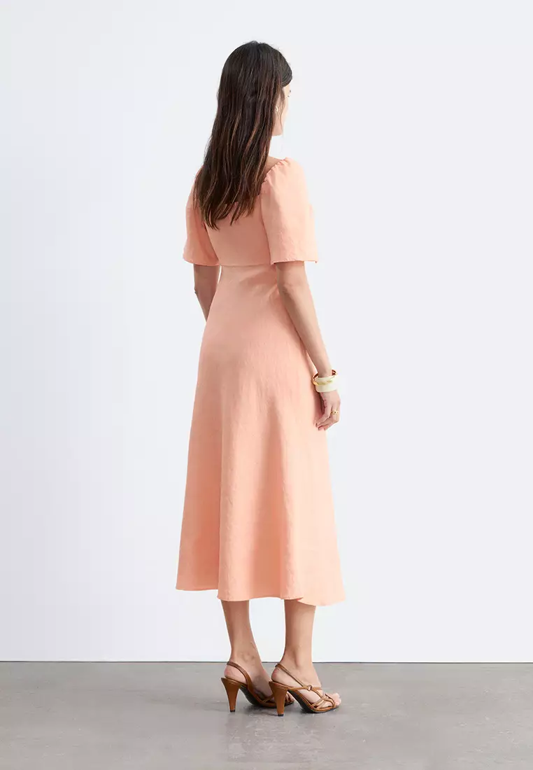 Linen Midi Dress