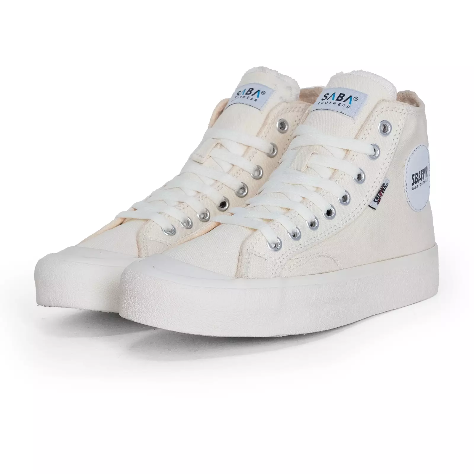 SABA Basic High Krem - Sepatu Sneakers Casual Pria Wanita