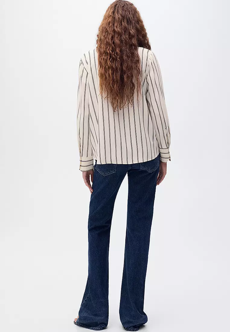 Fluid Long-Sleeved Blouse