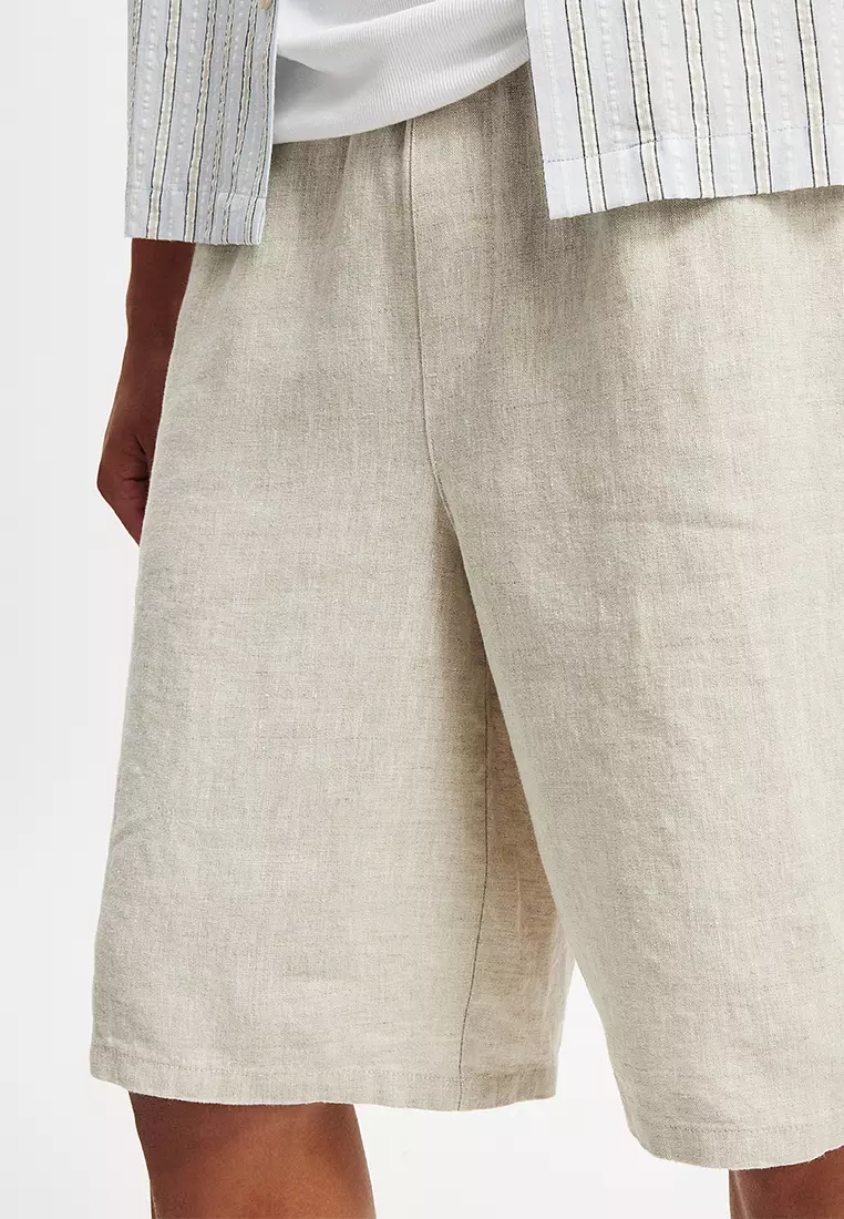 Baggy Linen Shorts