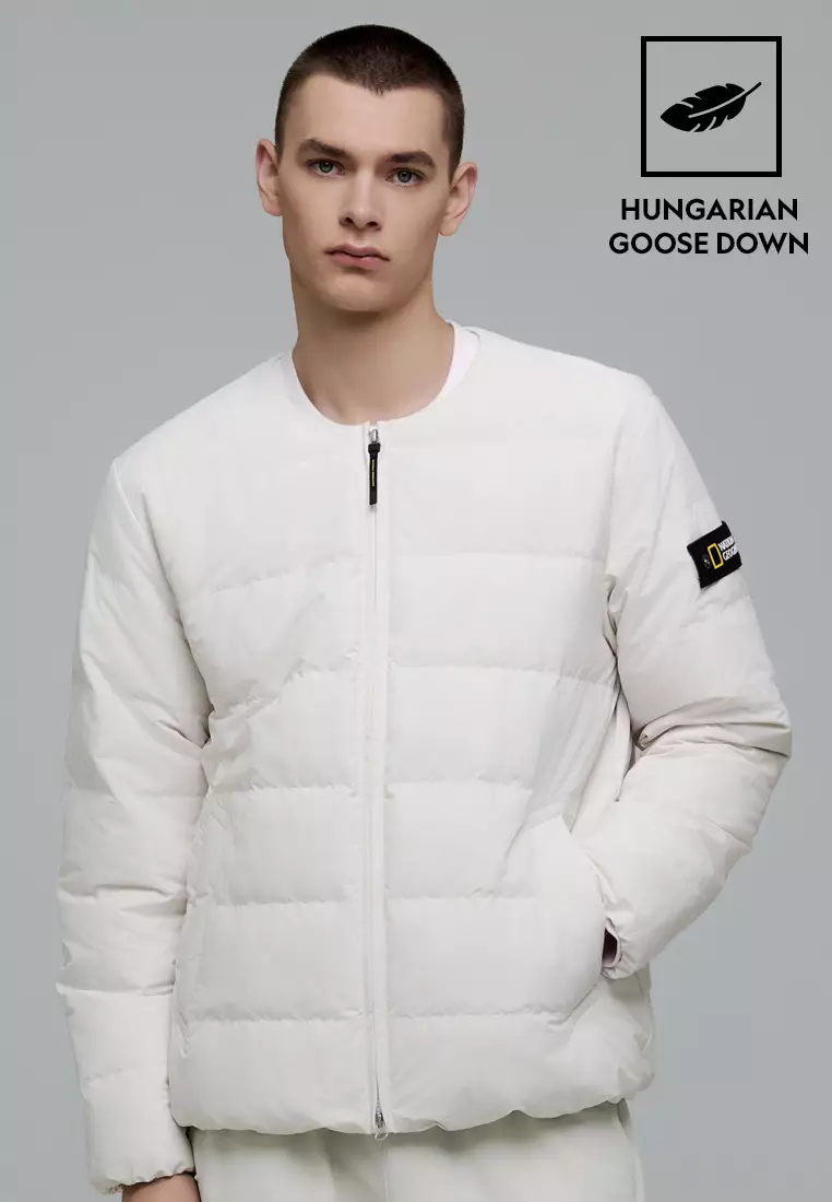 男女同款HERON U領輕便羽絨外套