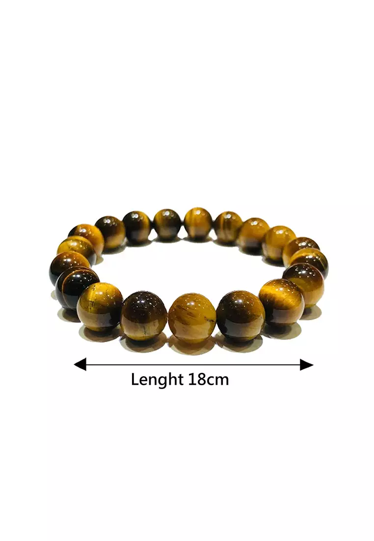 LITZ 虎眼石手鍊 AB004-TE6MM